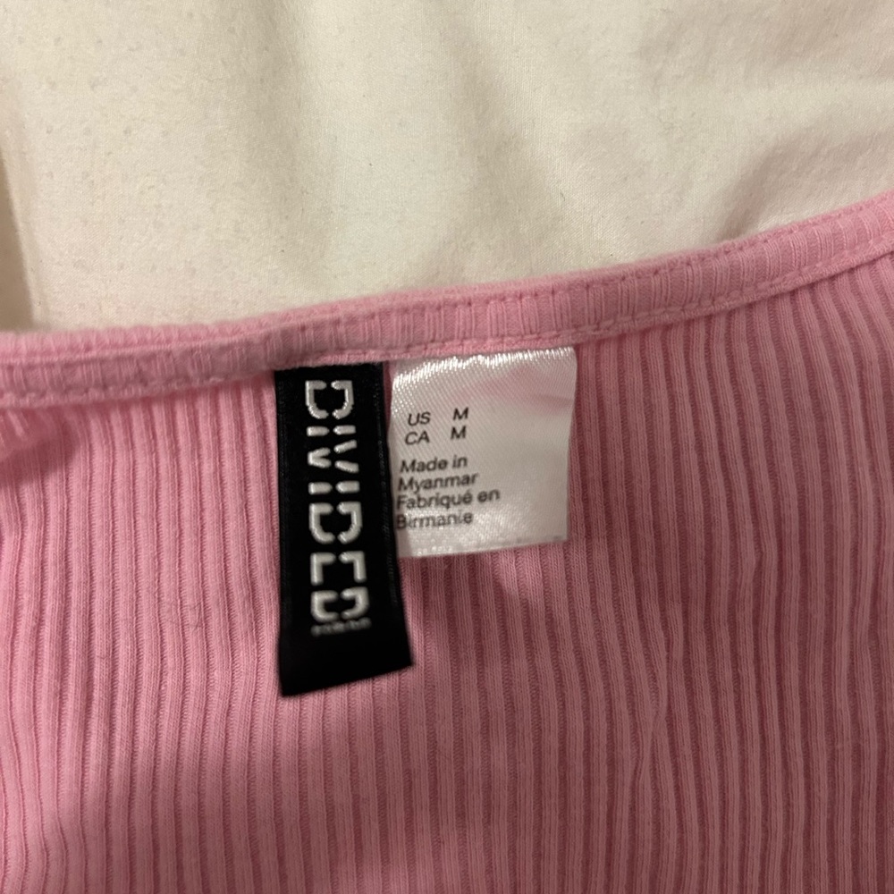 H&M Pink Ribbed Blouse - Picture 2 of 3